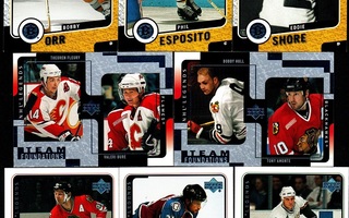UD  NHL LEGENDS  2000 kortit 63 erilaista