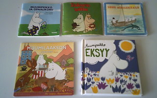 Tove Jansson: Muumipeikko-minikirjat  4 kpl ja äänikirja