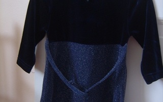 Uudenveroinen tummansininen mekko 80cm