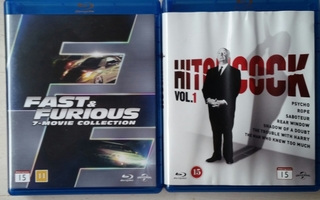 FAST & FURIOUS 7-Disc +Hitchcock Box vol. 1 (7 x Blu-ray)