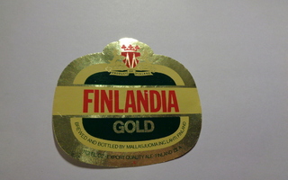 Etiketti - Finlandia Gold IV A, Mallasjuoma