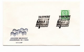 Tampere: Juniorien MM-soudut ( erikoisleima 4.8.1977)