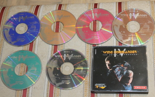 Peli CD ROM 6xCD 1996 Wing Commander IV 4 vanha PC