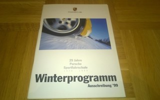 Esite Porsche Winterprogramm/talviajokoulutus, 1999