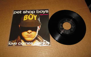Pet Shop Boys 7" Love Comes Quickly,PS v.1986