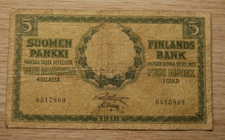 5 mk seteli 1918 Suomi