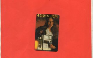 Puhelinkortti Kaunis nainen 1996