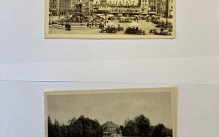 Vanhoja maisemakortteja Saksasta 5 kappaletta