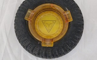 Autonrengas tuhkakuppi Trelleborg logolla