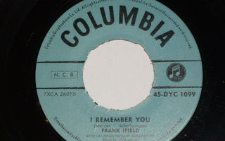 7" FRANK IFIELD - I Remember You  single 1962 rockabilly EX-