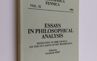 Lilli Alanen : Essays in Philosophical Analysis - Dedicat...