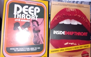 2 kpl DVD Deep Throat  & Inside Deep Throat ( SIS POSTIKULU