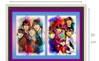 Uusi The Beatles Pop Art canvastaulu kehystetty