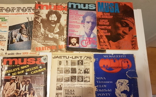 Musa ja Popfoto lehtiä 1970-luku