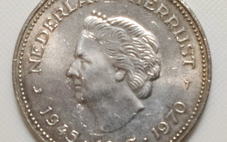 Alankomaat 10 Gulden 1970, Juliana, Hopeakolikko