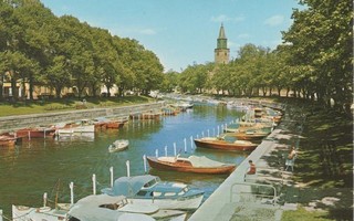 Turku Aurajoki veneitä 1973