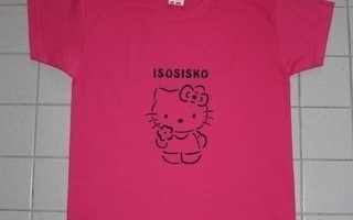 ISOSISKO t-paita KISSA kuva 104cm, nimellä