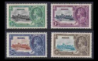 Malta 169-72 ** Kuningas George V 25v vallassa (1935)