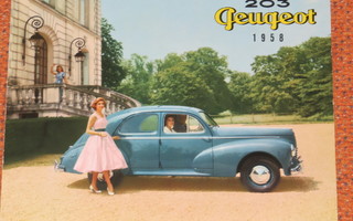 1958 Peugeot 203 esite - KUIN UUSI