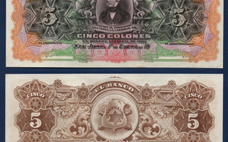 Costa Rica 5 Colones 19XX (1903-1917) PS122r UN