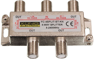 König Satelliitti 4-tie F-jaotin *UUSI*