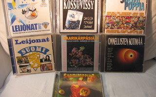 Paketti (7 kpl) Suomi rock/pop kokoelmia CD.