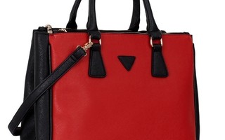 Black /Red Grab Tote Handbag