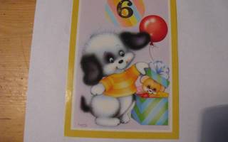 Lynn: 6-vuotiskortti, Koira ja lahjapaketti