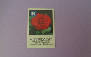 TT-etiketti K J.Raparanta Ky, Huhmarkoski