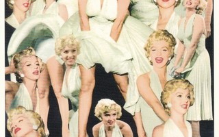 Marilyn Monroe, monta kuvaa (postikortti)