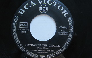 Elvis Presley Crying In The Chapel 7" sinkku Saksa 1965