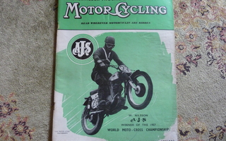 Motor Cycling  november -57  , Vespa
