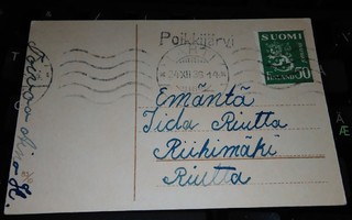 Poikkijärvi pp Lahti 1936 M-30 kortti PK900/1