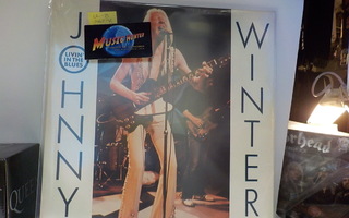 JOHNNY WINTER - LIVIN' IN THE BLUES - M-/M- LP