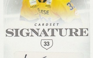 2019/20 Cardset signature #  Janne Ritamäki , Jukurit