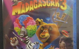 MADAGASCAR 3 Blu-ray  +  dvd -UUSI