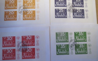 Ruotsi: 4 X FDC Stockholmia 74 postimerkkinäyttely