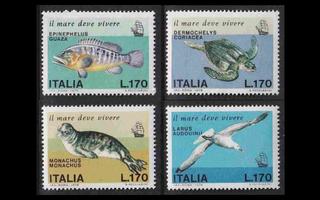 Italia 1603-6 ** Välimeren eläimiä (1978)