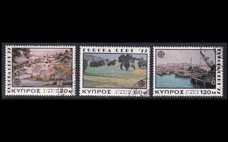 Kypros 464-6 o Europa maisemia (1977)