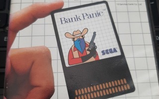 Sega Master System Bank panic kotelo ja ohjeet, ei peliä