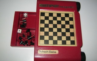 Magneettinen matkapeli - shakki, tammi, Ludo, Mylly