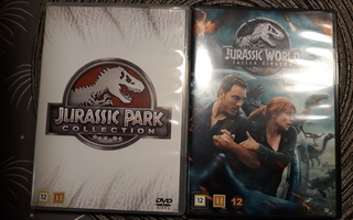 Jurassic DVD boxit 2 kpl; 5 elokuvaa 1-5