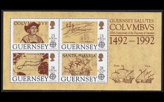 Guernsey 549-52BL8 ** Europa Amerikan löytäminen (1992)