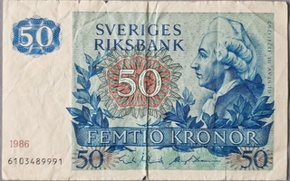 Ruotsi Sweden 50 Kronor 1986 P-53