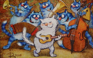 Irina Zeniuk sinisten kissojen orkesteri