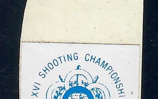 Oulu XVI Shooting Championship pieni tarra 1975