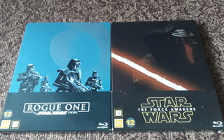 Star Wars The Force Awakens & Rogue One Steelbook Blu-ray