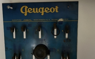 Peugeot peltikyltti MaanAuto