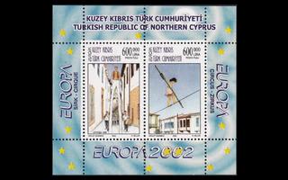 Turkki Kypros 560-1BL20 ** Europa sirkus (2002)