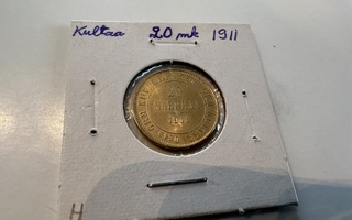 Kultaraha 20mk 1911